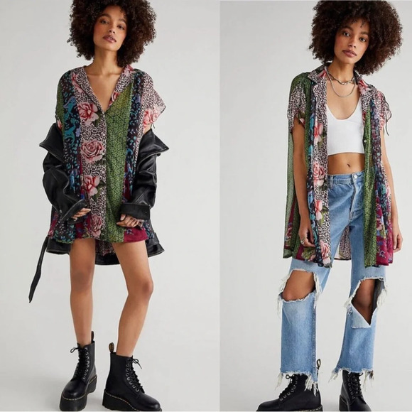 Free People Dresses & Skirts - Free People Toni Printed Mini Dress